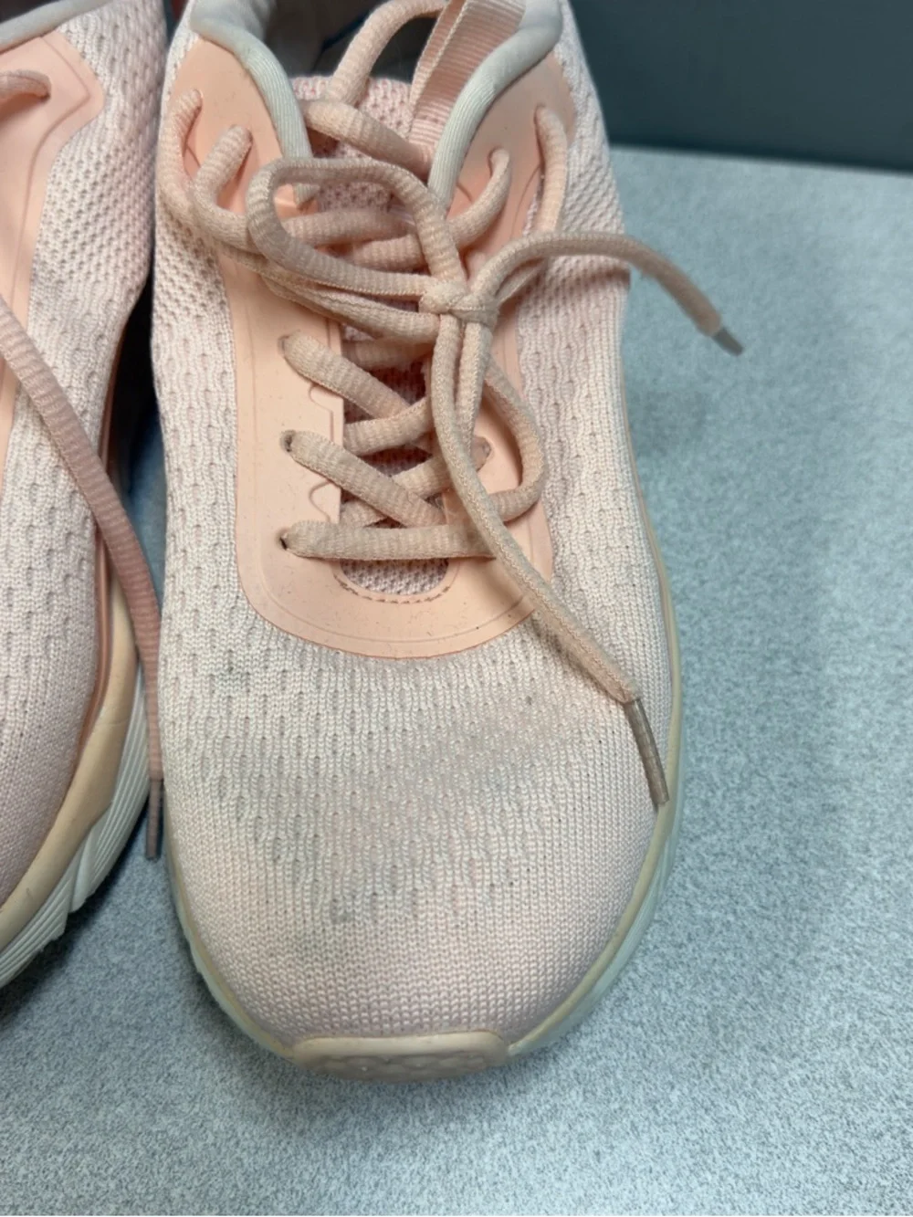 TSIODFO Chunky Platform Sneakers Pink Knit Lace-Up Size 41 (US‎ 9.5–10)